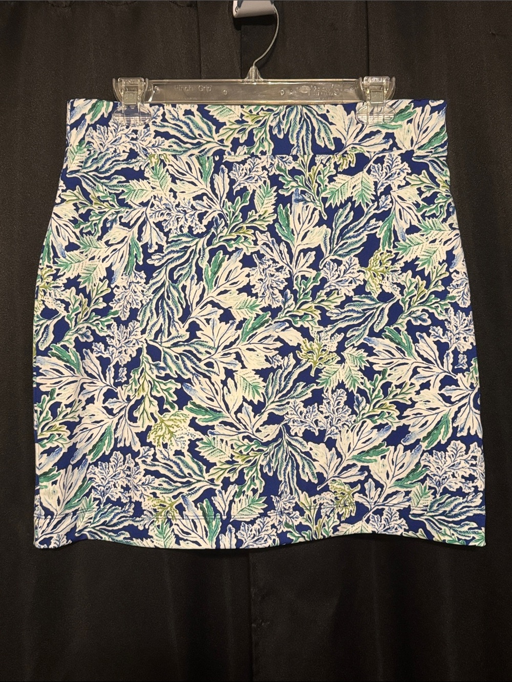 Like New Stella Parker Marine Life Floral Blue Green Skirt Skort Size M